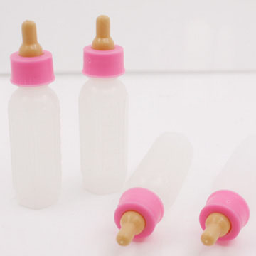 Pastel Pink Mini Baby Bottle Containers