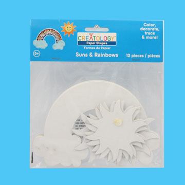 Color & Decorate your own Paper Suns & Rainbows