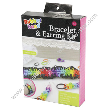 Rubber Band Bracelets and earings